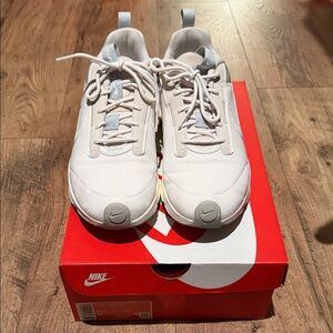 Nike Cream and Gray Athletic Shoes